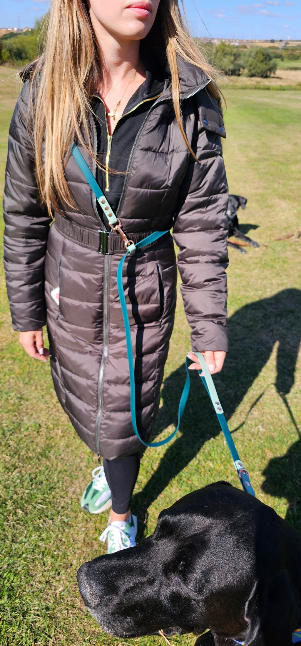 Leopard Print - Waterproof BioThane© handsfree Dog Training Lead